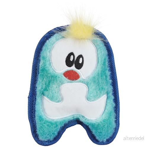Outward Hound Invincibles Mini Hundleksak minipingvin av plysch blå 700603678063