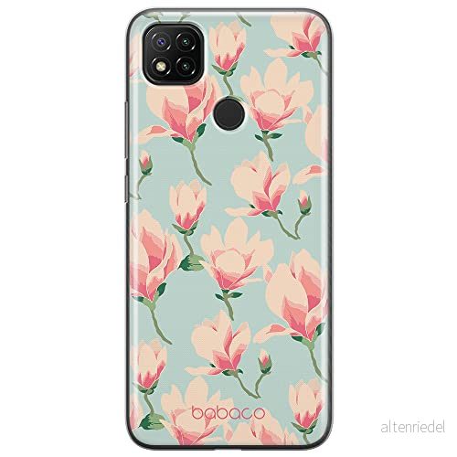 ERT GROUP mobiltelefonfodral för Xiaomi REDMI 9C originalt och officiellt licensierat Babaco mönster Flowers 016 optimalt anpassad till formen på mobiltelefonen, fodral tillverkad av TPU plast 5903932624014