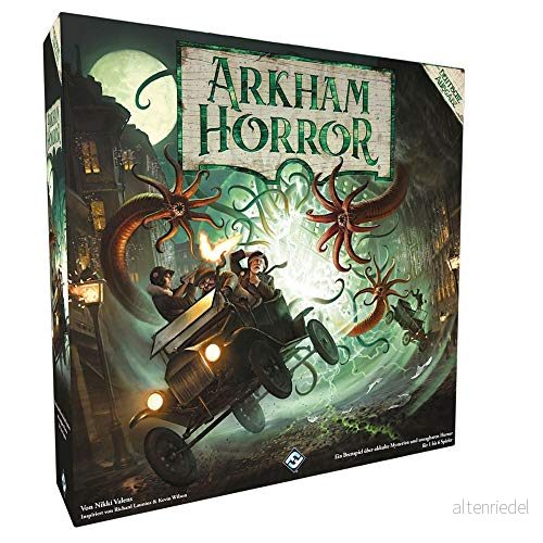Fantasy Flight Games, Arkham Horror 3. Edition, grundläggande spel, expertspel, strategispel, 16 spelare, från 14 år, 120+ minuter, tyska 4015566027596