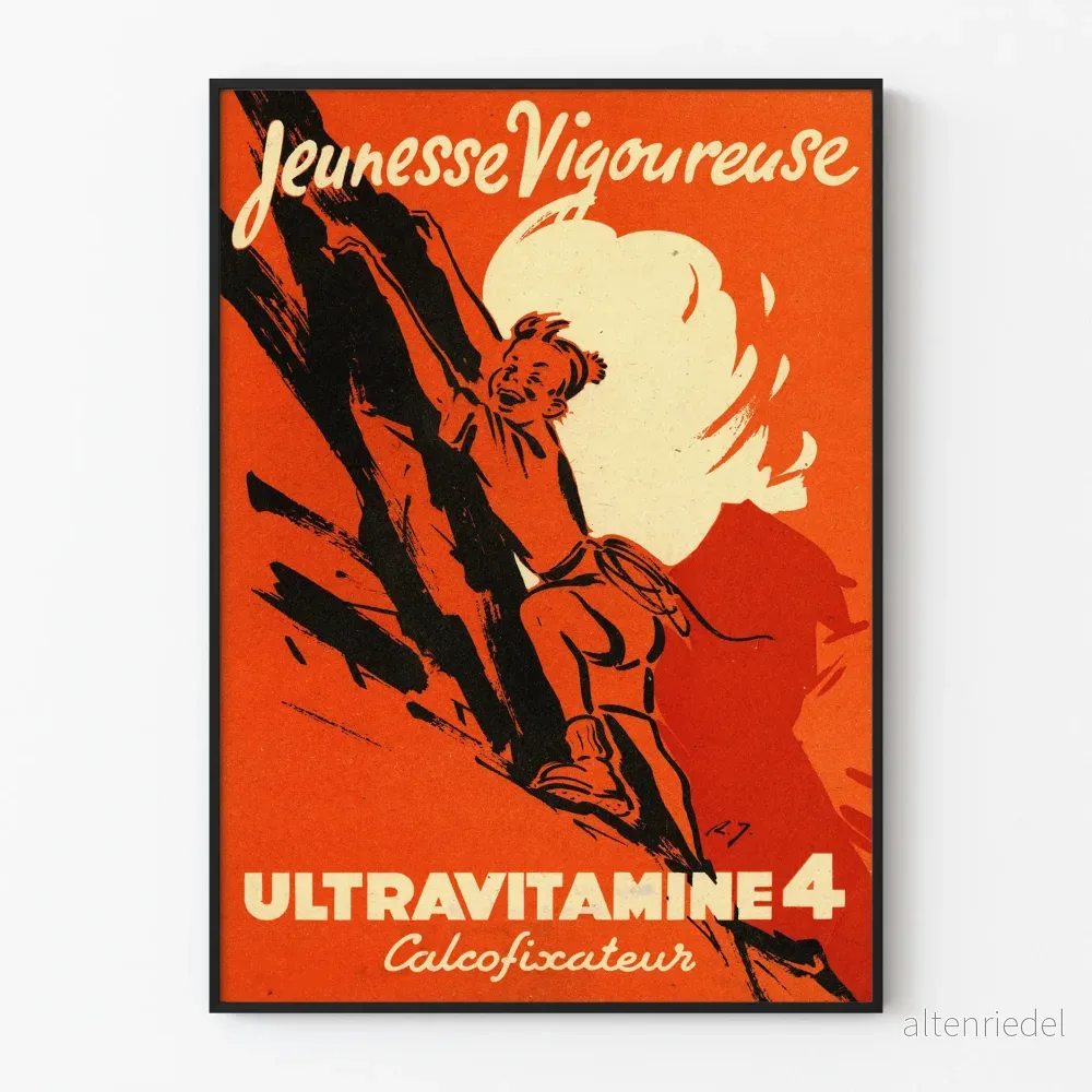 Vintageaffisch Ultravitatmine 4 Ungdomskraft