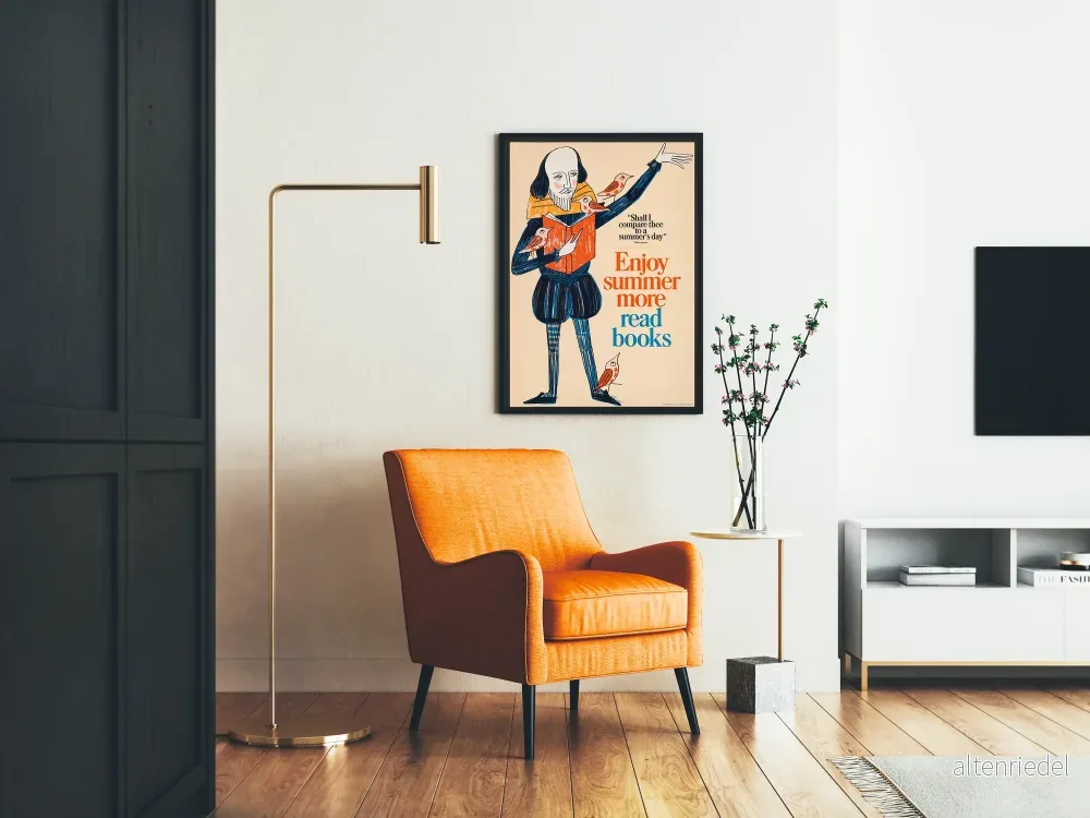 Dekorativ poster Njut av sommaren mer Läsa böcker Artem Legrand - Bild 2