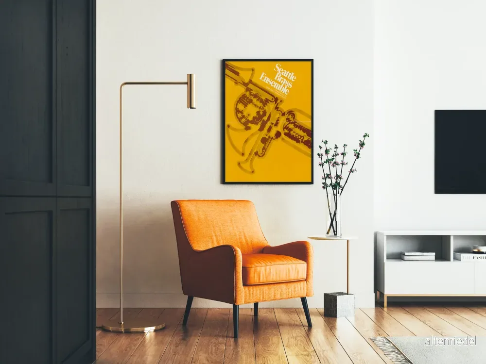 Posters Design Seattle Brass Ensemble Gul och Brun - Bild 2