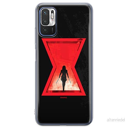 ERT GROUP mobiltelefonfodral för Xiaomi REDMI NOTE 10 5G / POCO M3 PRO originalt och officiellt licensierat Marvel mönster Black Widow 009, fodral tillverkad av TPU plast 5904805609039