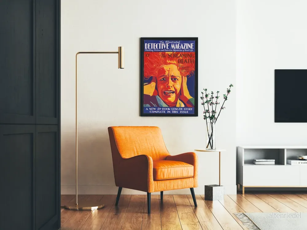 Vintageposter för Magazin Detektiv The Screaming Death - Bild 2