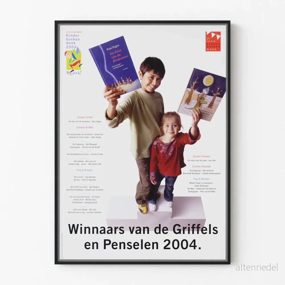 Vintageposter för Lauréats av Griffels och Pincetter 2004 - Barnväggdekoration