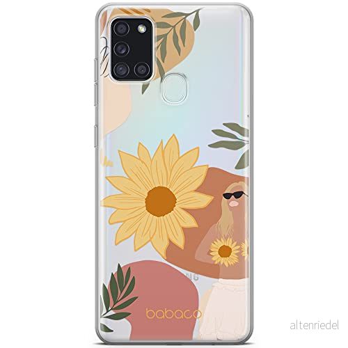 ERT GROUP mobiltelefonfodral för Samsung A21s originalt och officiellt licensierat Babaco mönster Flowers 015 optimalt anpassad till formen på mobiltelefonen, gedeeltelijk transparant 5903932621587