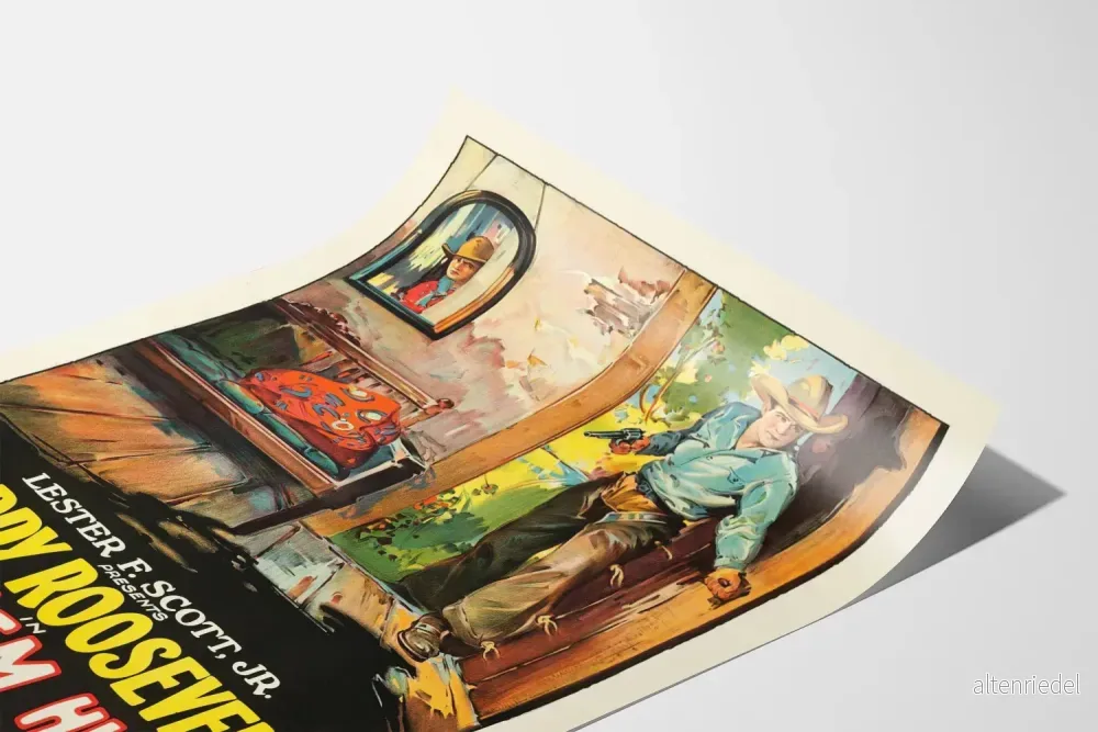 Vintage västernposter Ride 'Em High Buddy Roosevelt - Bild 3