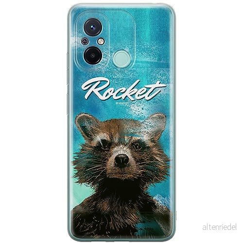 ERT GROUP mobiltelefonfodral för Xiaomi REDMI 12C/ 11A originalt och officiellt licensierat Marvel mönster Rocket 006 anpassad till formen på mobiltelefonen, fodral tillverkad av TPU plast 5905511840198