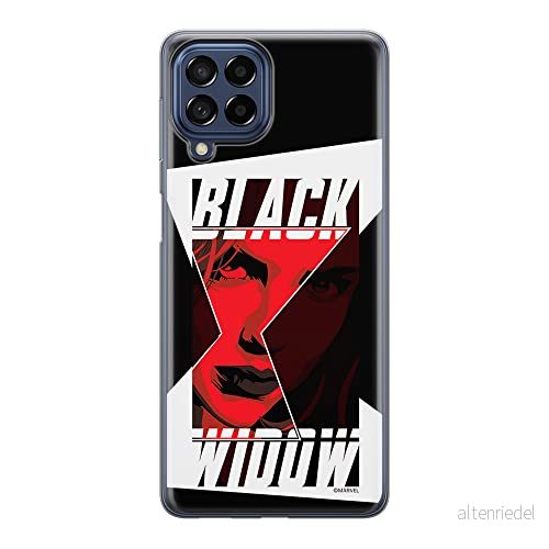 ERT GROUP mobiltelefonfodral för Samsung M33 5G originalt och officiellt licensierat Marvel mönster Black Widow 012 optimalt anpassad till formen på mobiltelefonen, fodral tillverkad av TPU plast 5905511341589
