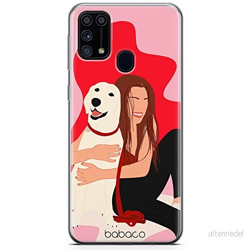 ERT GROUP mobiltelefonfodral för Samsung M31 originalt och officiellt licensierat Babaco mönster Dogs 006 Vit optimalt anpassad till formen på mobiltelefonen, fodral tillverkad av TPU plast 5905131002938