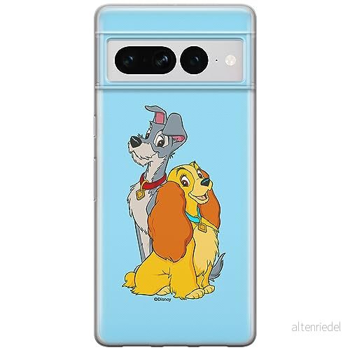ERT GROUP mobiltelefonfodral för Google PIXEL 7 PRO originalt och officiellt licensierat Disney mönster Lady and the Tramp 003 anpassad till formen på mobiltelefonen, fodral tillverkad av TPU plast 5905795171216