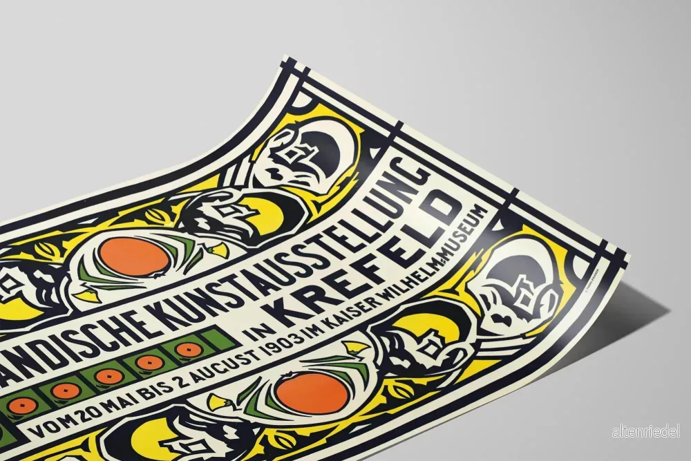 Art Nouveau-Poster Holländsk konstutställning i Krefeld 1903 - Bild 2