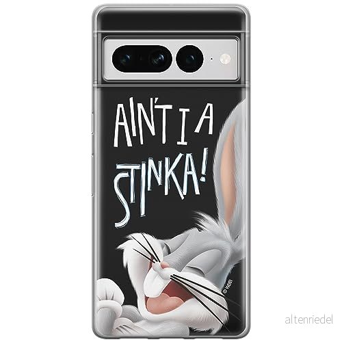ERT GROUP mobiltelefonfodral för Google PIXEL 7 PRO originalt och officiellt licensierat Looney Tunes mönster Bugs 003 optimalt anpassad till formen på mobiltelefonen, fodral tillverkad av TPU plast 5905795180652