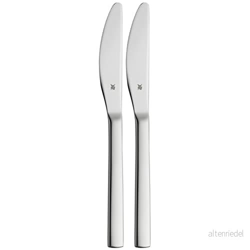 WMF 1291676042 fruktknivsats 2 delad Nuova Cromargan rostfritt stål 18/10 polerat silver 19,7 x 3,8 cm 4000530679765