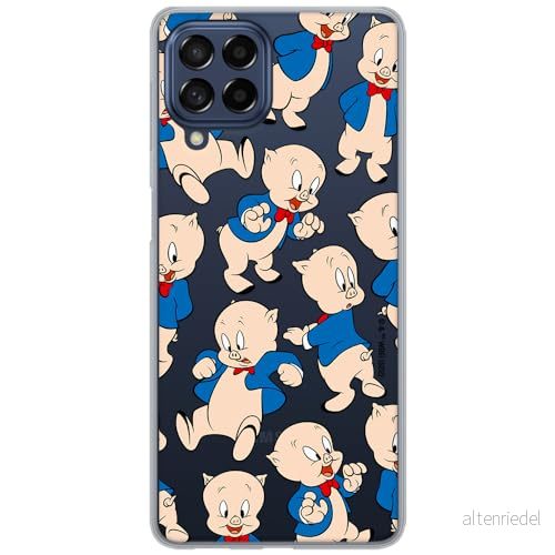 ERT GROUP mobiltelefonfodral för Samsung M33 5G originalt och officiellt licensierat Looney Tunes mönster Porky Pig 001 optimalt anpassad till formen på mobiltelefonen, gedeeltelijk transparant 5905511619992