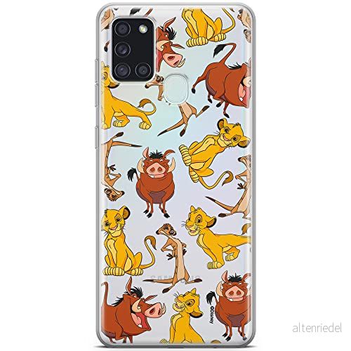ERT GROUP mobiltelefonfodral för Samsung A21s originalt och officiellt licensierat Disney mönster Simba & Friends 010 optimalt anpassad till formen på mobiltelefonen, gedeeltelijk transparant 5905131791542