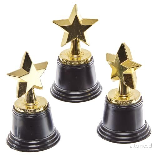 Baker Ross FN149 Stjärntroféer 4 pack, troféer för sportceremonier, belöningar ceremonier, barn 5063067010905