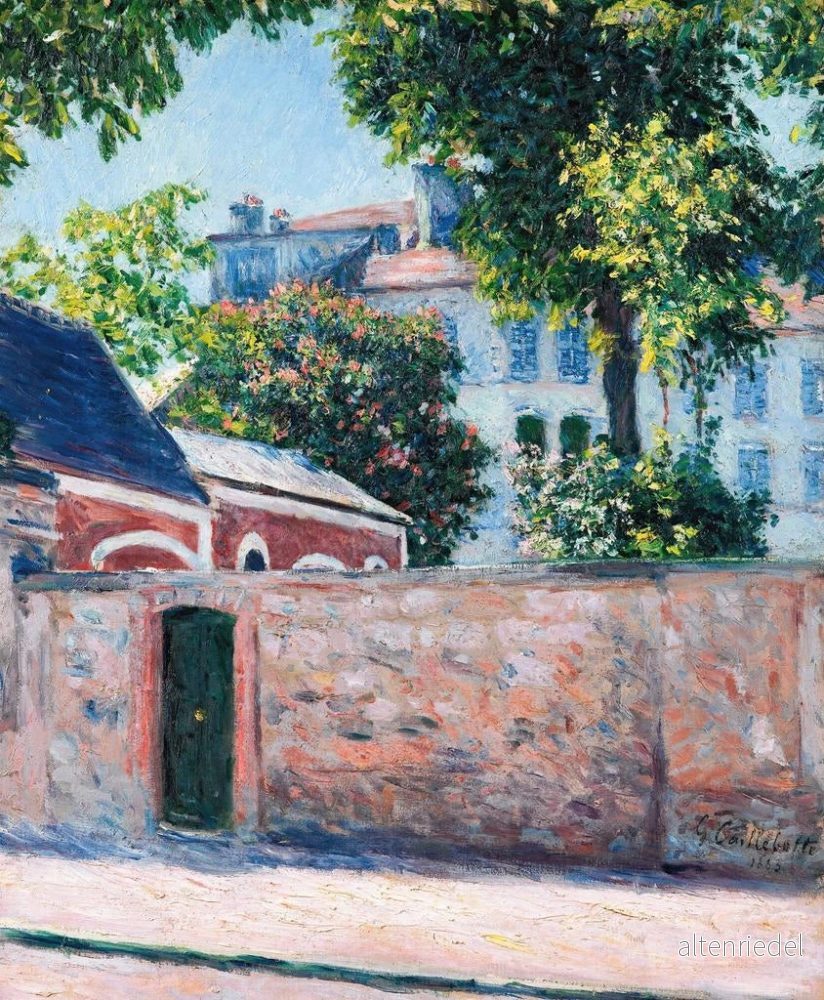 Målning Hus i Argenteuil - Gustave Caillebotte | Konsttryck - Bild 2