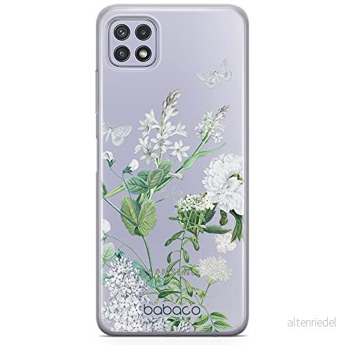 ERT GROUP mobiltelefonfodral för Samsung A22 5G originalt och officiellt licensierat Babaco mönster Flowers 033 optimalt anpassad till formen på mobiltelefonen, gedeeltelijk transparant 5905131288608