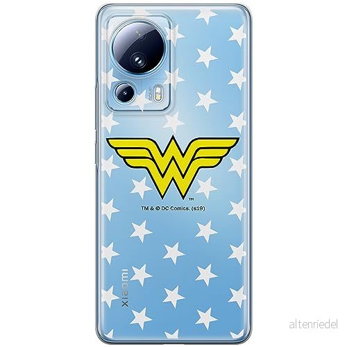 ERT GROUP mobiltelefonfodral för Xiaomi 13 LITE/CIVI 2 originalt och officiellt licensierat DC mönster Wonder Woman 006 optimalt anpassad till formen på mobiltelefonen, gedeeltelijk transparant 5905511919641