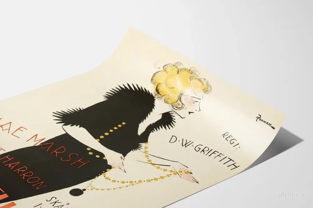 Vintageposter av Apacherflickan, elegant väggdekoration - Bild 3