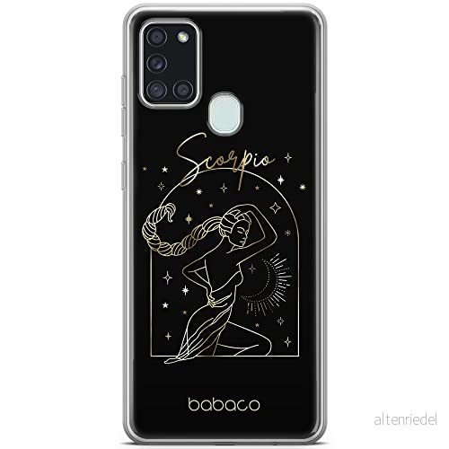 ERT GROUP mobiltelefonfodral för Samsung A21s originalt och officiellt licensierat Babaco mönster Zodiac Woman 008 optimalt anpassad till formen på mobiltelefonen, fodral tillverkad av TPU plast 5903932232035