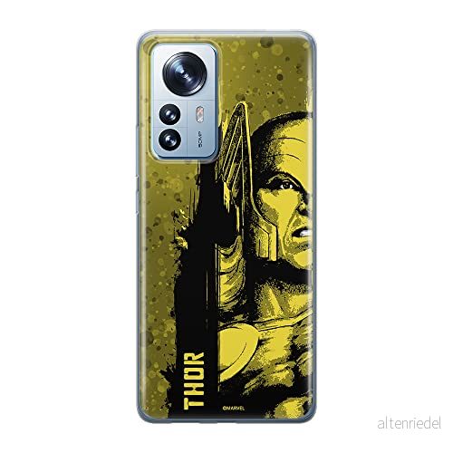 ERT GROUP mobiltelefonfodral för Xiaomi 12 / 12X originalt och officiellt licensierat Marvel mönster Thor 001 optimalt anpassad till formen på mobiltelefonen, fodral tillverkad av TPU plast 5905511477929