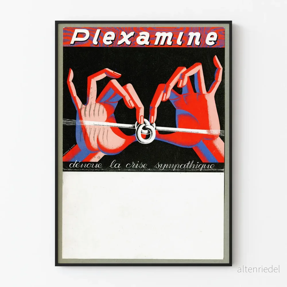 Vintage Plexamine poster för originell väggdekoration