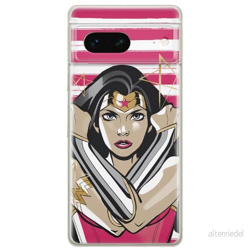 ERT GROUP mobiltelefonfodral för Google PIXEL 7 originalt och officiellt licensierat DC mönster Wonder Woman 003 optimalt anpassad till formen på mobiltelefonen, fodral tillverkad av TPU plast 5905795158361