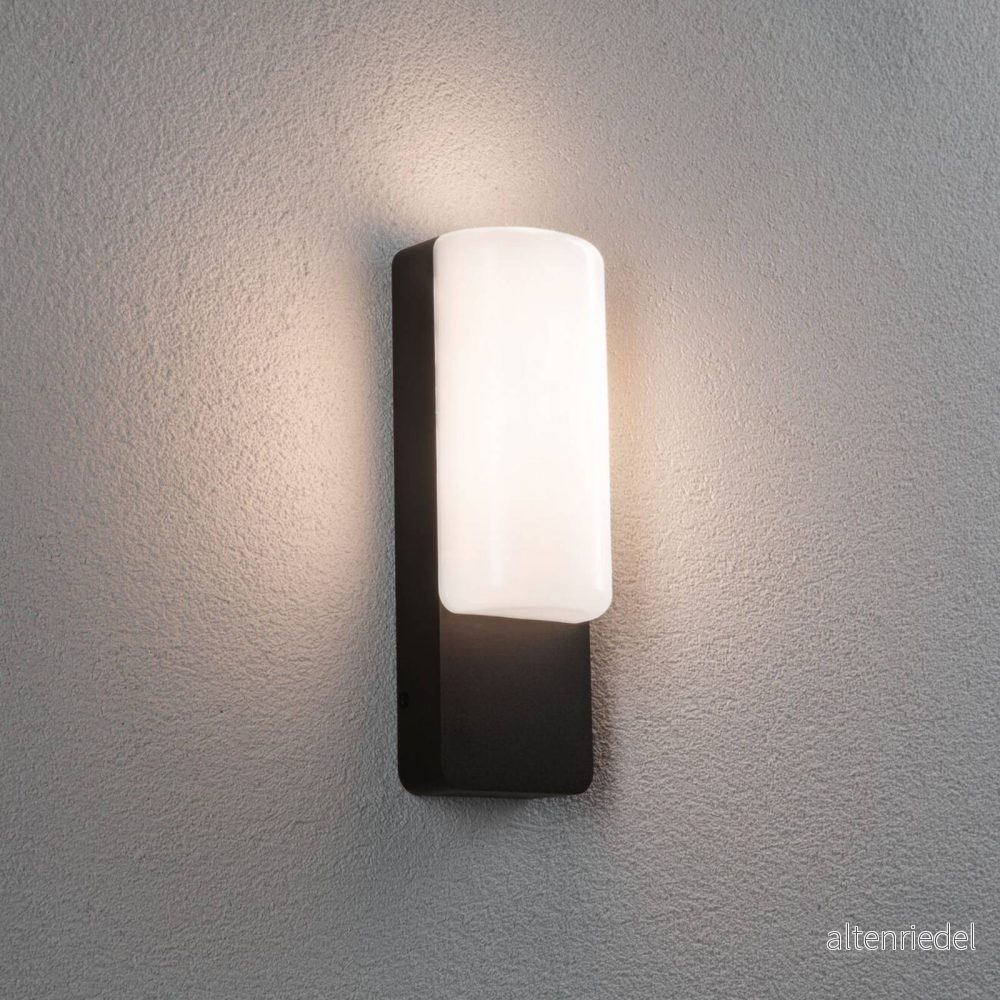 Paulmann LED utomhusvägglampa Bonnie, aluminium, antracit 4000870948507
