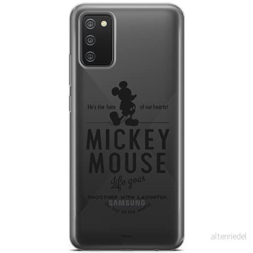 ERT GROUP mobiltelefonfodral för Samsung A02S originalt och officiellt licensierat Disney mönster Mickey 014 optimalt anpassad till formen på mobiltelefonen, gedeeltelijk transparant 5903040238370