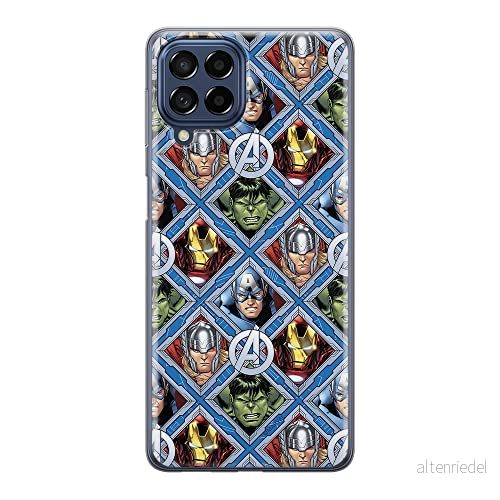 ERT GROUP mobiltelefonfodral för Samsung M53 5G originalt och officiellt licensierat Marvel mönster Avengers 004 optimalt anpassad till formen på mobiltelefonen, fodral tillverkad av TPU plast 5905511395599