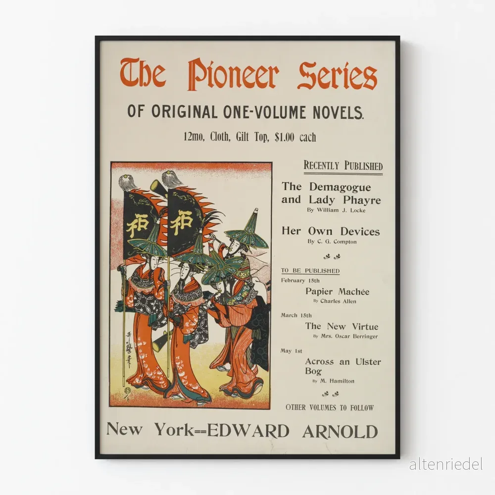 Vintageposter The Pioneer Series för litterär väggdekoration Vintageposter The Pioneer Series för litterär väggdekoration