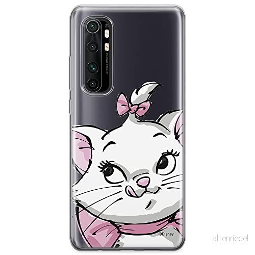 ERT GROUP mobiltelefonfodral för Xiaomi MI NOTE 10 Lite originalt och officiellt licensierat Disney mönster Marie 001 optimalt anpassad till formen på mobiltelefonen, gedeeltelijk transparant 5904805586521