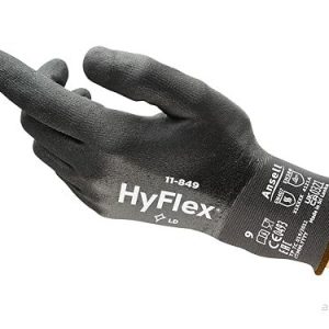 Ansell Hyflex 11 849 nötningsbeständiga professionella arbetshandskar, skydd med flera användningsområden, mekanik, hantering, montering, tvättbar säkerhetshandske, svart, storlek XL (1 par) 76490641658 Ansell Hyflex 11 849 nötningsbeständiga professionella arbetshandskar, skydd med flera användningsområden, mekanik, hantering, montering, tvättbar säkerhetshandske, svart, storlek XL (1 par) 76490641658