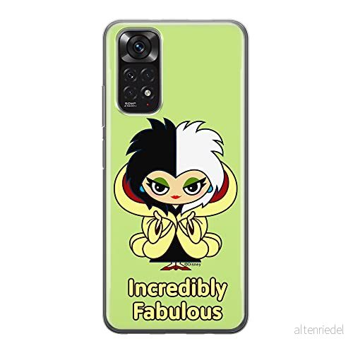 ERT GROUP mobiltelefonfodral för Xiaomi REDMI NOTE 11S 4G / 11 originalt och officiellt licensierat Disney mönster Cruella 006, fodral tillverkad av TPU plast 5905511553234