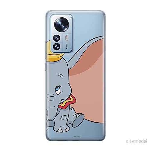 ERT GROUP mobiltelefonfodral för Xiaomi 12 PRO originalt och officiellt licensierat Disney mönster Dumbo 007 optimalt anpassad till formen på mobiltelefonen, gedeeltelijk transparant 5905511519308
