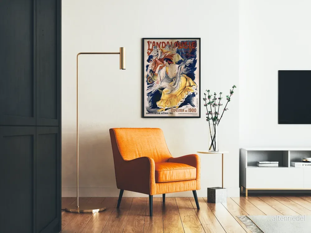 Vintageposter L'Andalousie Utställning 1900 väggdekoration - Bild 2