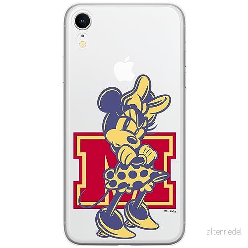 ERT GROUP mobiltelefonfodral för Iphone XR originalt och officiellt licensierat Disney mönster Minnie 072 optimalt anpassad till formen på mobiltelefonen, gedeeltelijk transparant 5905795023232