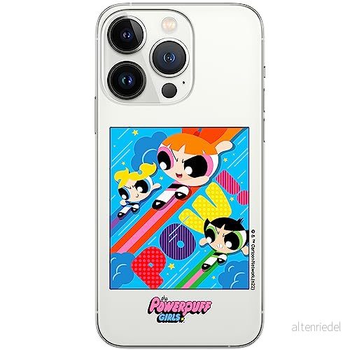 ERT GROUP mobiltelefonfodral för Iphone 13 PRO originalt och officiellt licensierat The Powerpuff Girls mönster 025 anpassad till formen på mobiltelefonen, gedeeltelijk transparant 5905511970673