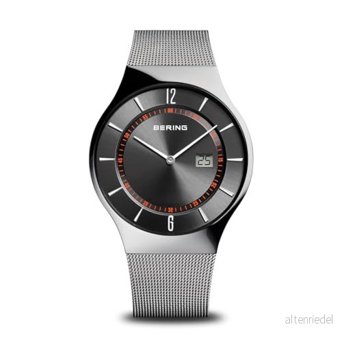 BERING Män analog digital kvarts klocka med rostfritt stål Armband 51640 077 A, GRÅ, 5710718260485