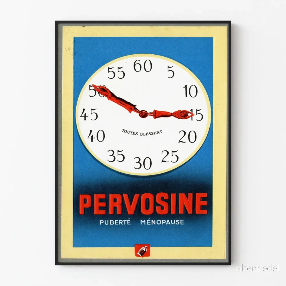 Vintage reklamposter Pervosine för väggdekoration