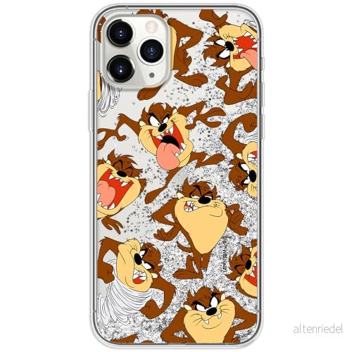 ERT GROUP mobiltelefonfodral för Apple Iphone 11 PRO MAX originalt och officiellt licensierat Looney Tunes mönster Tasmanian 005, med glitter overflow effekt 5905511625139