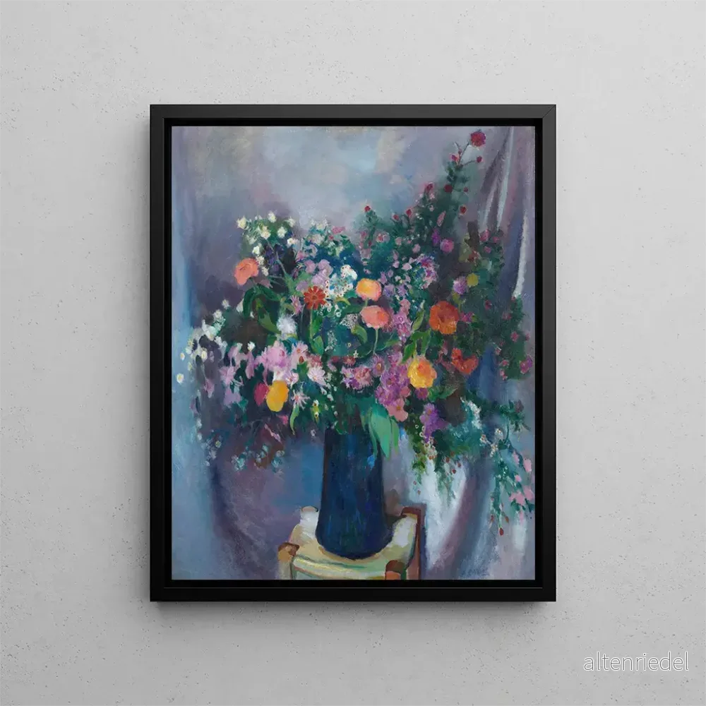 Målning Zinnias och Asters – Arthur Beecher Carles | Konsttryck Målning Zinnias och Asters – Arthur Beecher Carles | Konsttryck