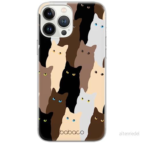 ERT GROUP mobiltelefonfodral för Iphone 13 PRO MAX originalt och officiellt licensierat Babaco mönster Cats 001 optimalt anpassad till formen på mobiltelefonen, fodral tillverkad av TPU plast 5905131057174