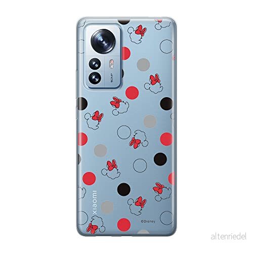 ERT GROUP mobiltelefonfodral för Xiaomi 12 PRO originalt och officiellt licensierat Disney mönster Minnie 004 optimalt anpassad till formen på mobiltelefonen, gedeeltelijk transparant 5905511521714