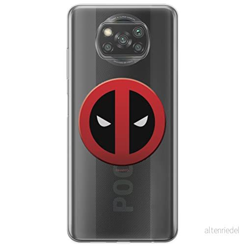 ERT GROUP mobiltelefonfodral för Xiaomi POCOPHONE X3 originalt och officiellt licensierat Marvel mönster Deadpool 003 optimalt anpassad till formen på mobiltelefonen, gedeeltelijk transparant 5903537122984