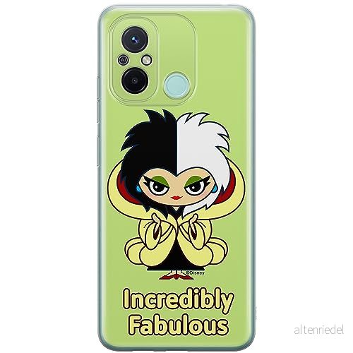ERT GROUP mobiltelefonfodral för Xiaomi REDMI 12C/ 11A originalt och officiellt licensierat Disney mönster Cruella 006 anpassad till formen på mobiltelefonen, fodral tillverkad av TPU plast 5905511855987