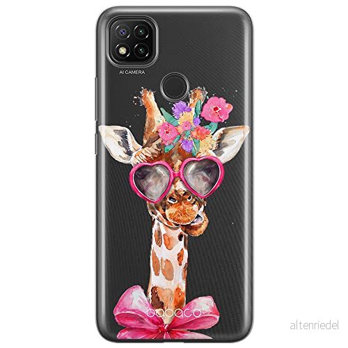 ERT GROUP mobiltelefonfodral för Xiaomi REDMI 9C originalt och officiellt licensierat Babaco mönster Giraffe 002 optimalt anpassad till formen på mobiltelefonen, gedeeltelijk transparant 5903040303160