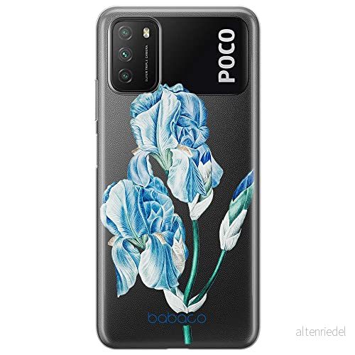 ERT GROUP mobiltelefonfodral för Xiaomi REDMI 9T/ POCO M3 originalt och officiellt licensierat Babaco mönster Flowers 025 optimalt anpassad till formen på mobiltelefonen, gedeeltelijk transparant 5905131255815